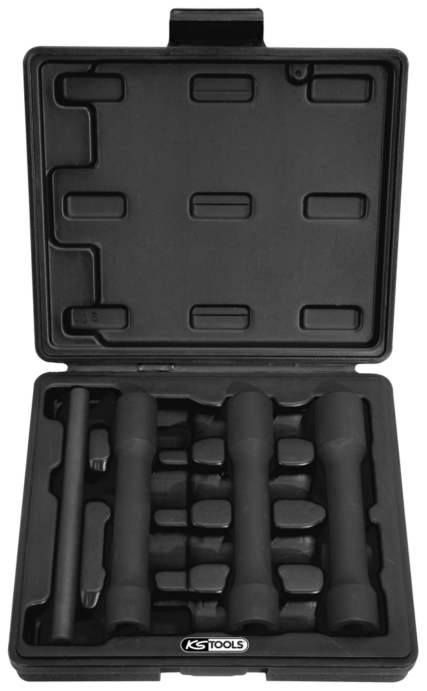 KS Tools - Jeu de douilles à chocs écrous abîmés 1/2'', 17, 19, 21 mm
